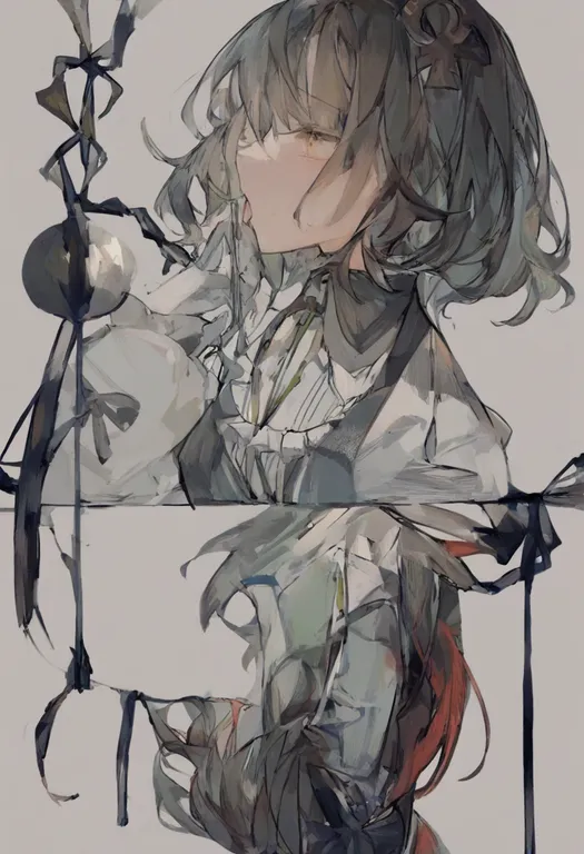masterpiece, best quality, general, saliva trail, 1girl, solo, simple background — by k3scat, made with ComfyUI