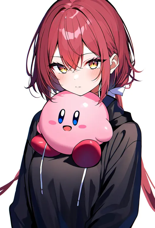 masterpiece, best quality, newest, absurdres, highres, safe, kirby_64, solo, simple_background — by k3scat, made with ComfyUI