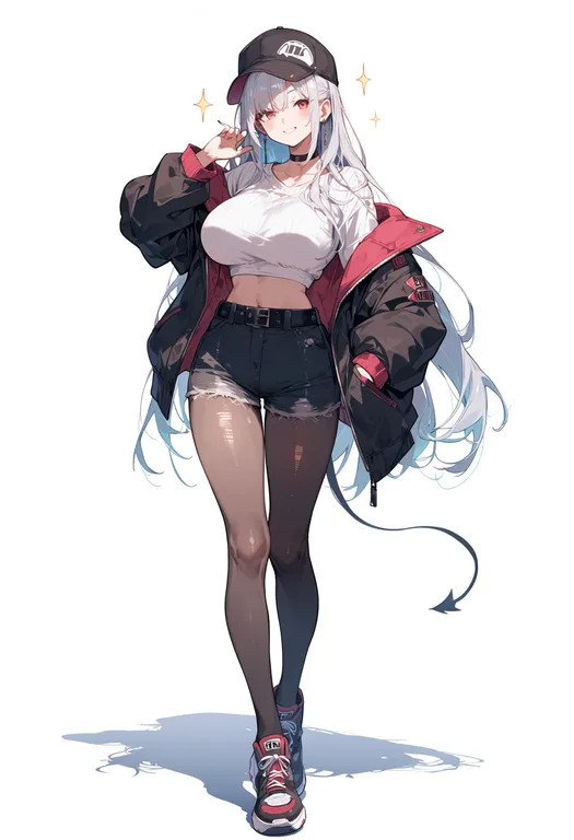 masterpiece, best quality, score_7, safe, fukkireta, solo, full body, simple background — by k3scat, made with ComfyUI