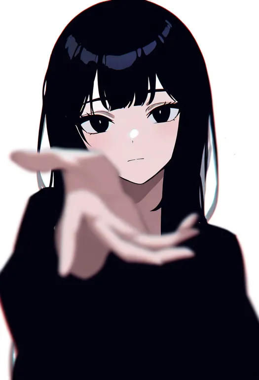 masterpiece, best quality, newest, absurdres, highres, safe, reaching_towards_viewer, 1girl, solo, simple_background — by k3scat, made with ComfyUI