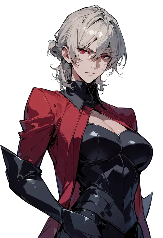 masterpiece, best quality, score_7, safe, antonio salieri (fate), solo, upper body, simple background — by k3scat, made with ComfyUI