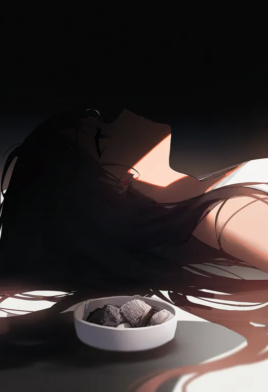 masterpiece, best quality, newest, absurdres, highres, safe, ashtray, 1girl, solo, simple_background — by k3scat, made with ComfyUI