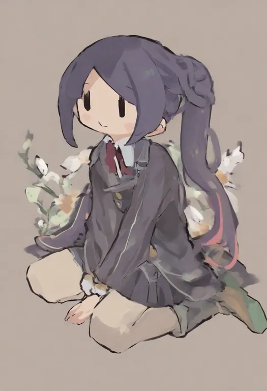 masterpiece, best quality, general, | |, 1girl, solo, simple background — by k3scat, made with ComfyUI