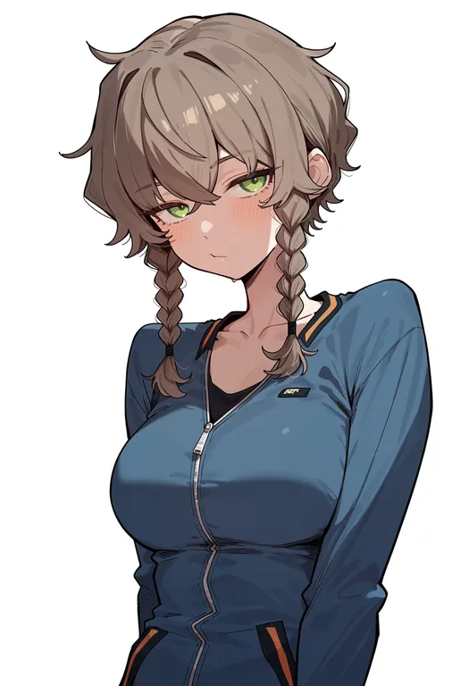 masterpiece, best quality, score_7, safe, amane suzuha, solo, upper body, simple background — by k3scat, made with ComfyUI