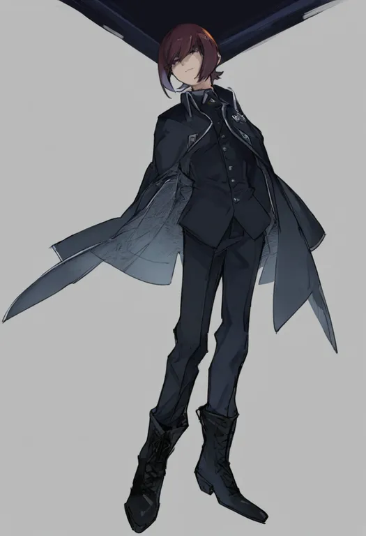 masterpiece, best quality, general, devil summoner (series), solo, simple background — by k3scat, made with ComfyUI