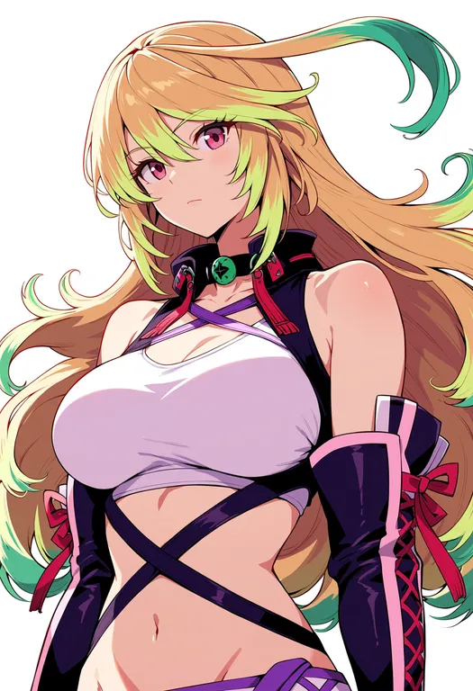 masterpiece, best quality, score_7, safe, milla maxwell, solo, upper body, simple background — by k3scat, made with ComfyUI