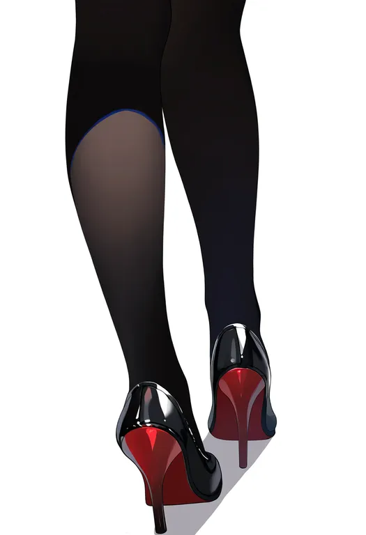 masterpiece, best quality, newest, absurdres, highres, safe, heel_up, 1girl, solo, simple_background — by k3scat, made with ComfyUI