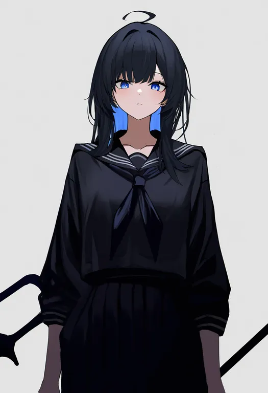 masterpiece, best quality, newest, absurdres, highres, safe, trident, 1girl, solo, simple_background — by k3scat, made with ComfyUI