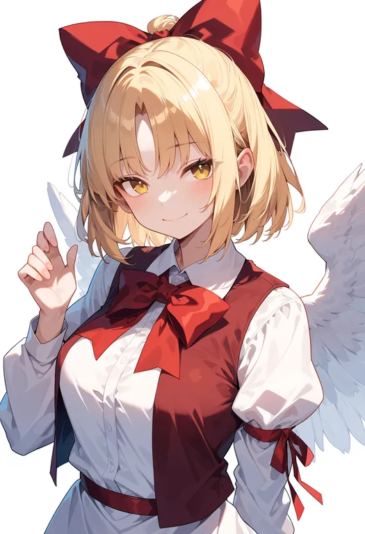 masterpiece, best quality, score_7, safe, gengetsu (touhou), touhou, solo, upper body, simple background — by k3scat, made with ComfyUI