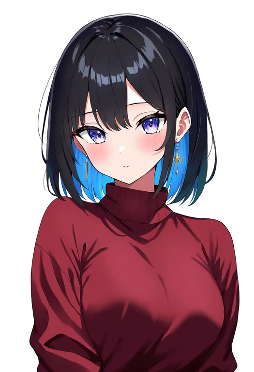 masterpiece, best quality, newest, absurdres, highres, safe, maromi, solo, upper_body, simple_background — by k3scat, made with ComfyUI