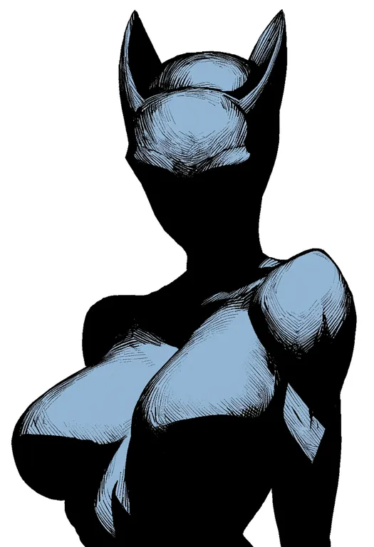 masterpiece, best quality, score_7, safe, killer queen, solo, upper body, simple background — by k3scat, made with ComfyUI