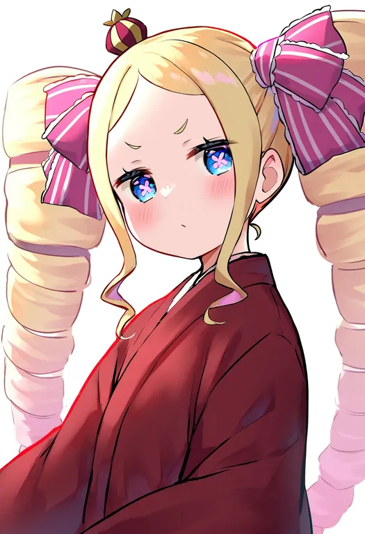 masterpiece, best quality, newest, absurdres, highres, safe, beatrice_(re:zero), solo, upper_body, simple_background — by k3scat, made with ComfyUI