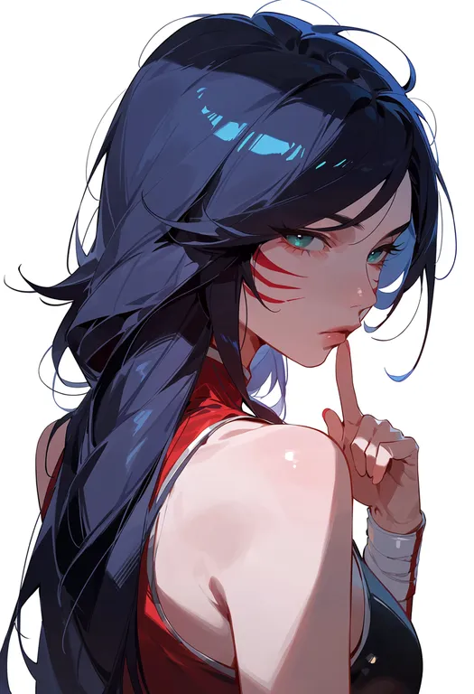 masterpiece, best quality, score_7, safe, ahri (league of legends), league of legends, solo, upper body… — by k3scat, made with ComfyUI