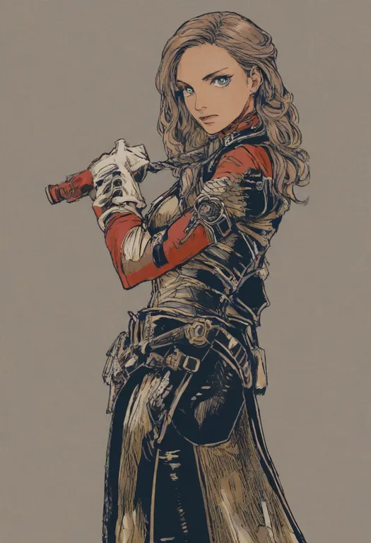 masterpiece, best quality, general, western comics (style), 1girl, solo, simple background — by k3scat, made with ComfyUI