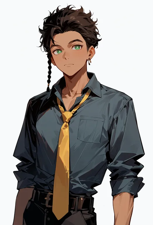 masterpiece, best quality, score_7, safe, claude von riegan (timeskip), solo, upper body, simple background — by k3scat, made with ComfyUI
