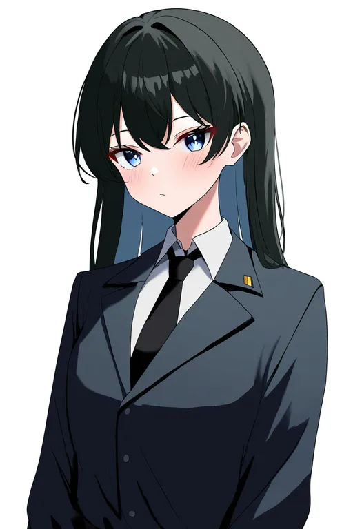 masterpiece, best quality, newest, absurdres, highres, safe, anzio_school_uniform, 1girl, solo, simple_background — by k3scat, made with ComfyUI