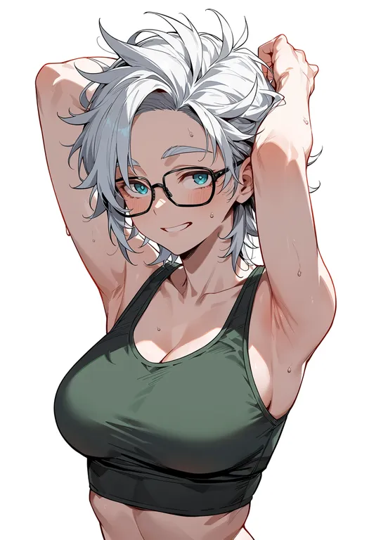 masterpiece, best quality, score_7, safe, kanou aogu, solo, upper body, simple background — by k3scat, made with ComfyUI