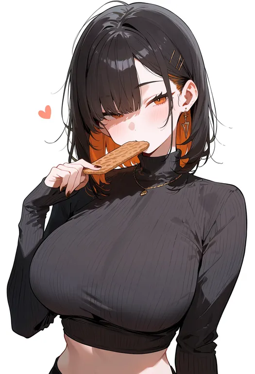 masterpiece, best quality, score_7, safe, wafer, 1girl, solo, upper body, simple background — by k3scat, made with ComfyUI