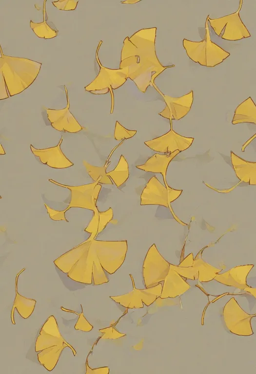masterpiece, best quality, general, ginkgo leaf, 1girl, solo, simple background — by k3scat, made with ComfyUI