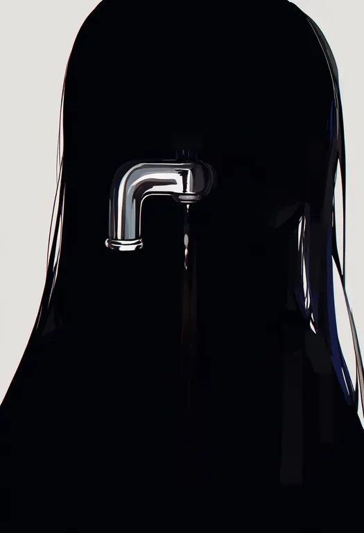 masterpiece, best quality, newest, absurdres, highres, safe, faucet, 1girl, solo, simple_background — by k3scat, made with ComfyUI