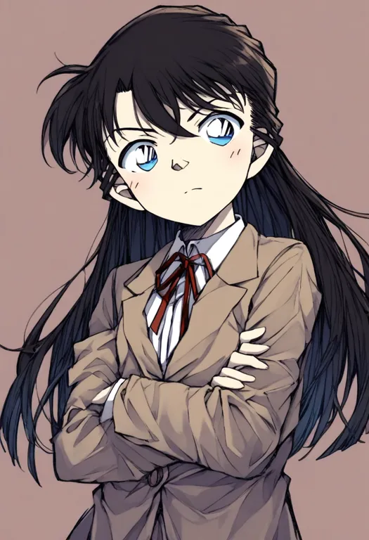 masterpiece, best quality, general, meitantei conan, solo, simple background — by k3scat, made with ComfyUI