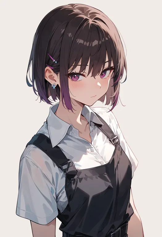 masterpiece, best quality, score_7, safe, jogasaki noah, solo, upper body, simple background — by k3scat, made with ComfyUI