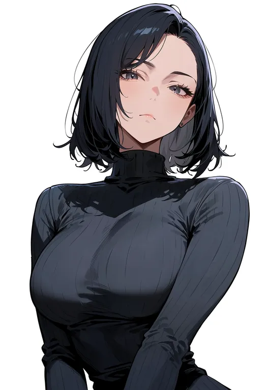 masterpiece, best quality, score_7, safe, no. 21 (pgr), solo, upper body, simple background — by k3scat, made with ComfyUI