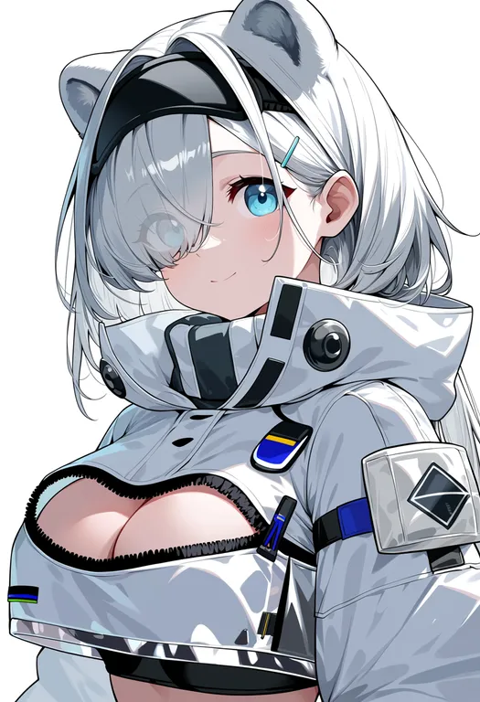 masterpiece, best quality, score_7, safe, aurora (arknights), arknights, solo, upper body, simple background — by k3scat, made with ComfyUI