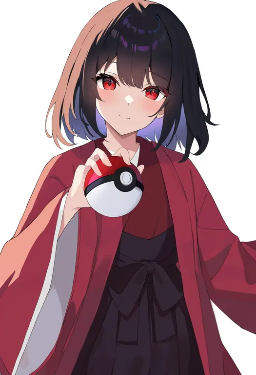 masterpiece, best quality, newest, absurdres, highres, safe, hisuian_poke_ball, 1girl, solo, simple_background — by k3scat, made with ComfyUI