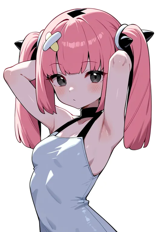 masterpiece, best quality, score_7, safe, coral (pokemon), pokemon, solo, upper body, simple background — by k3scat, made with ComfyUI