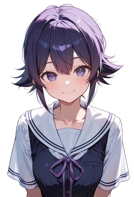 masterpiece, best quality, score_7, safe, onoe serika, solo, upper body, simple background — by k3scat, made with ComfyUI