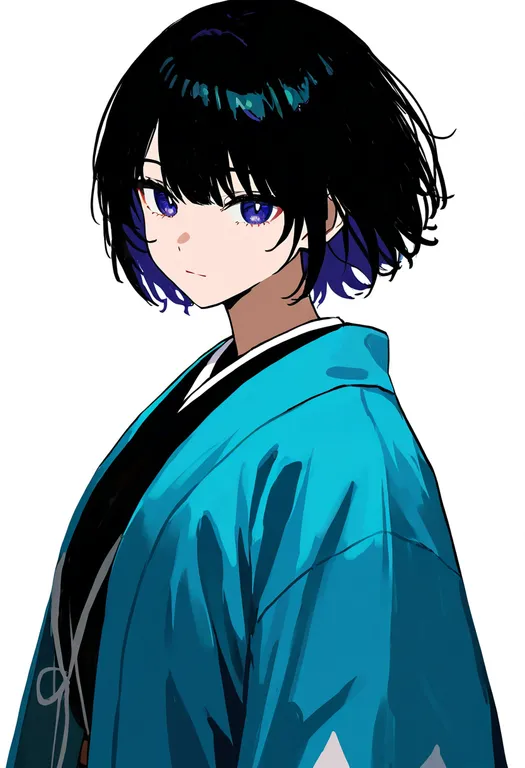 masterpiece, best quality, newest, absurdres, highres, safe, shinsengumi, 1girl, solo, simple_background — by k3scat, made with ComfyUI