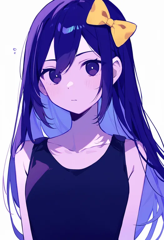 masterpiece, best quality, score_7, safe, aubrey (headspace) (omori), omori, solo, upper body, simple background — by k3scat, made with ComfyUI
