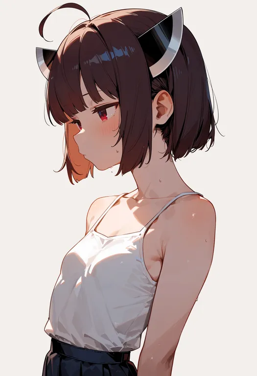 masterpiece, best quality, score_7, safe, touhoku kiritan, solo, upper body, simple background — by k3scat, made with ComfyUI