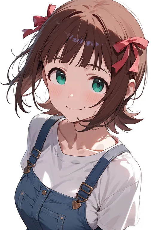 masterpiece, best quality, score_7, safe, amami haruka, idolmaster (classic), solo, upper body, simple background — by k3scat, made with ComfyUI