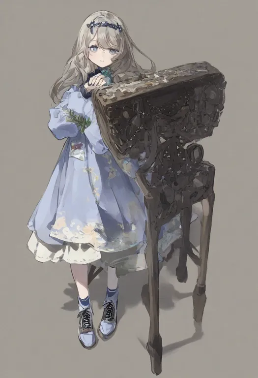 masterpiece, best quality, general, ring, 1girl, solo, full body, simple background — by k3scat, made with ComfyUI