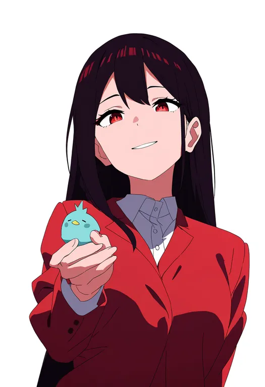 masterpiece, best quality, newest, absurdres, highres, safe, birdie_the_early_bird, solo, upper_body, simple_background — by k3scat, made with ComfyUI