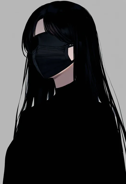 masterpiece, best quality, newest, absurdres, highres, safe, blindfold_mask, 1girl, solo, simple_background — by k3scat, made with ComfyUI