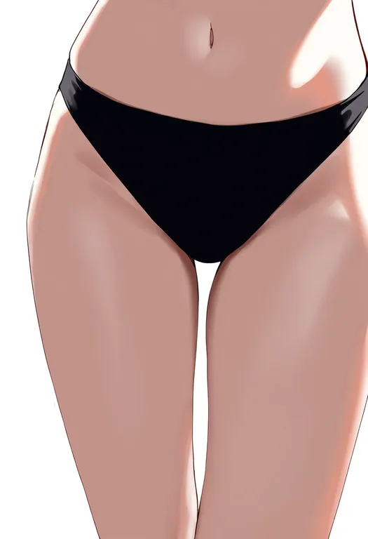 masterpiece, best quality, newest, absurdres, highres, safe, black_panties, 1girl, solo, simple_background — by k3scat, made with ComfyUI