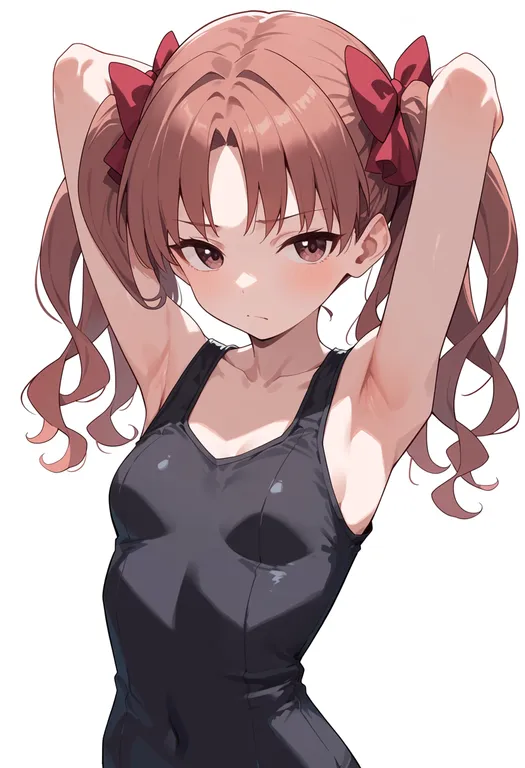 masterpiece, best quality, score_7, safe, shirai kuroko, solo, upper body, simple background — by k3scat, made with ComfyUI