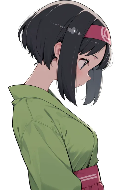 masterpiece, best quality, score_7, safe, erika (pokemon), pokemon, solo, upper body, simple background — by k3scat, made with ComfyUI
