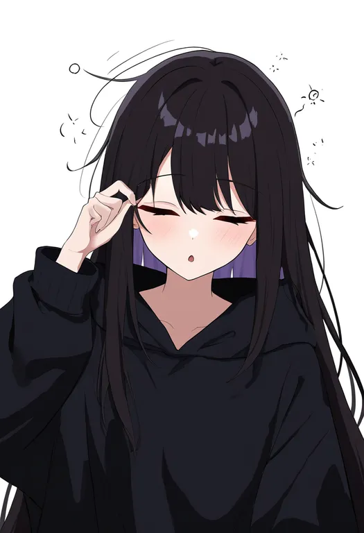 masterpiece, best quality, newest, absurdres, highres, safe, waking_up, 1girl, solo, simple_background — by k3scat, made with ComfyUI