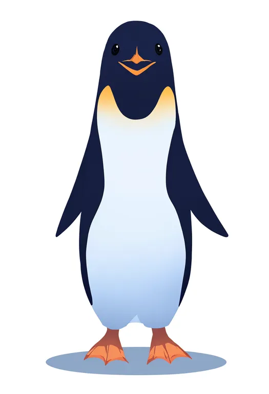 masterpiece, best quality, newest, absurdres, highres, safe, pittsburgh_penguins, solo, full_body, simple_background — by k3scat, made with ComfyUI
