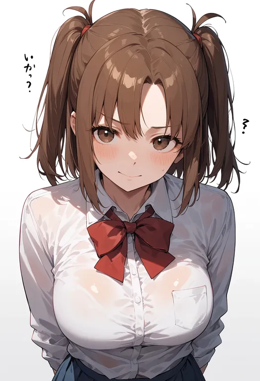masterpiece, best quality, score_7, safe, yumizuka satsuki, solo, upper body, simple background — by k3scat, made with ComfyUI