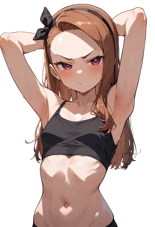 masterpiece, best quality, score_7, safe, minase iori, solo, upper body, simple background — by k3scat, made with ComfyUI