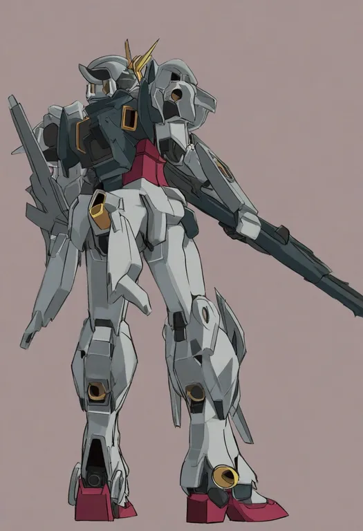 masterpiece, best quality, general, gundam build fighters, solo, simple background — by k3scat, made with ComfyUI