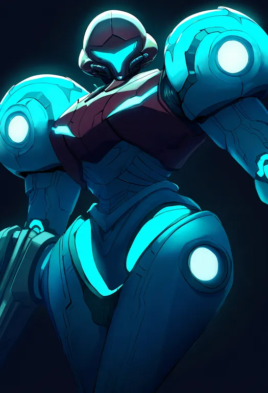 masterpiece, best quality, newest, absurdres, highres, safe, metroid_prime_1, solo, simple_background — by k3scat, made with ComfyUI