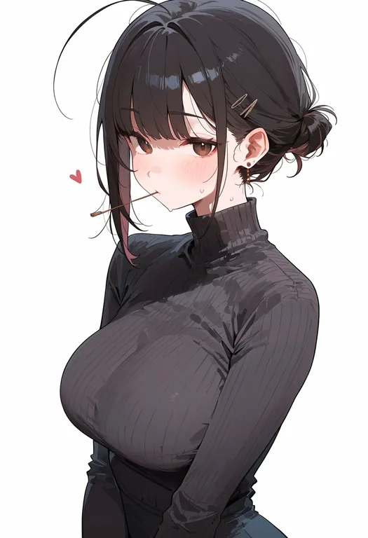 masterpiece, best quality, score_7, safe, mochi, 1girl, solo, upper body, simple background — by k3scat, made with ComfyUI