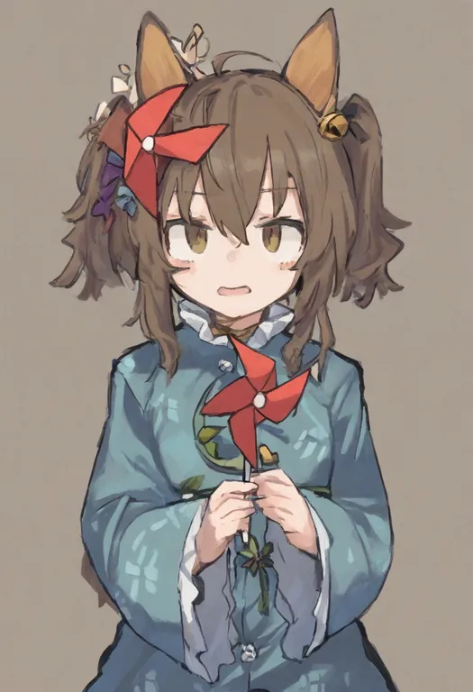 masterpiece, best quality, general, pinwheel, 1girl, solo, simple background — by k3scat, made with ComfyUI