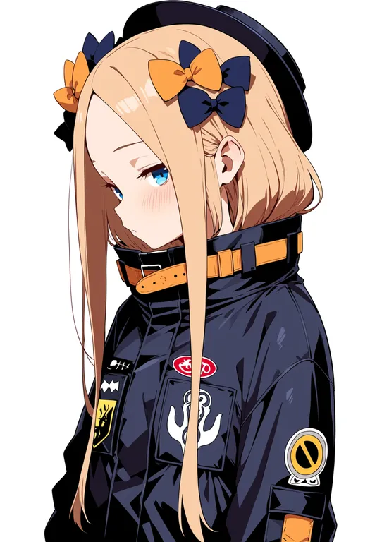 masterpiece, best quality, score_7, safe, abigail williams (fate), fate/grand order, solo, upper body, simple background — by k3scat, made with ComfyUI